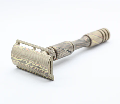 Mokume Safety Razor Patina - Different Patina for Mokume-Gane