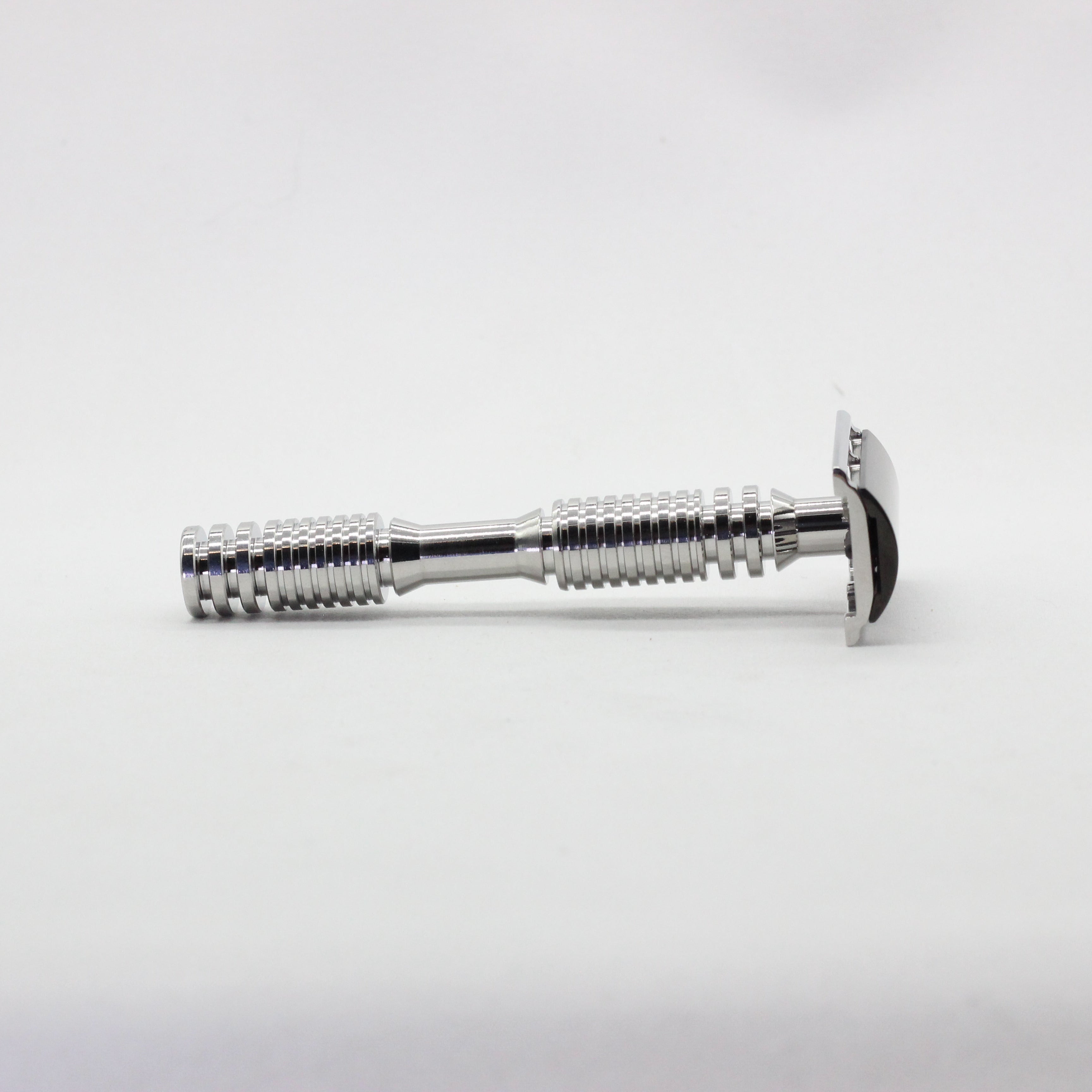 DLC Coated Cap Safety Razor - Side handle view 2