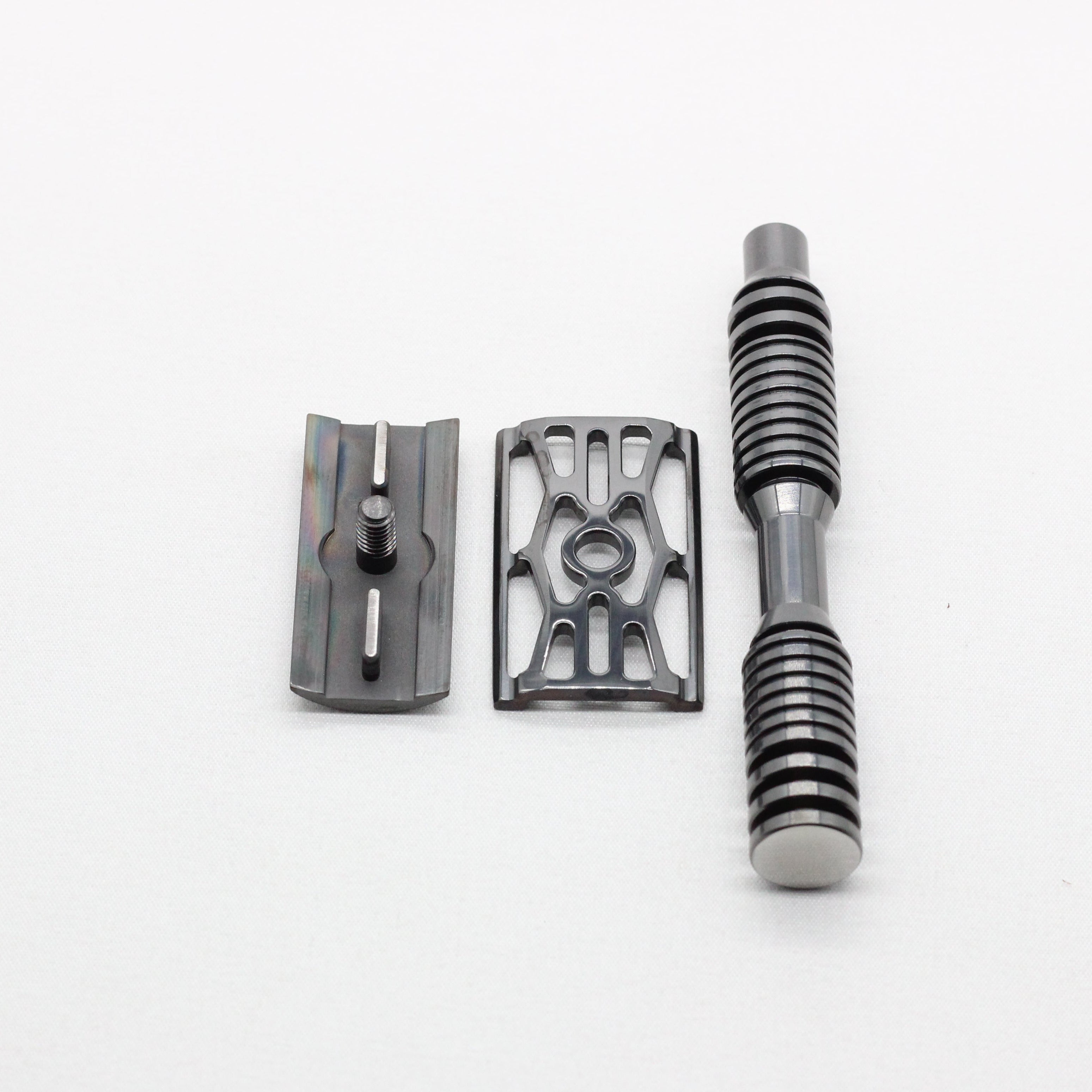 DLC coating on Top cap base plate and handle - safety razor