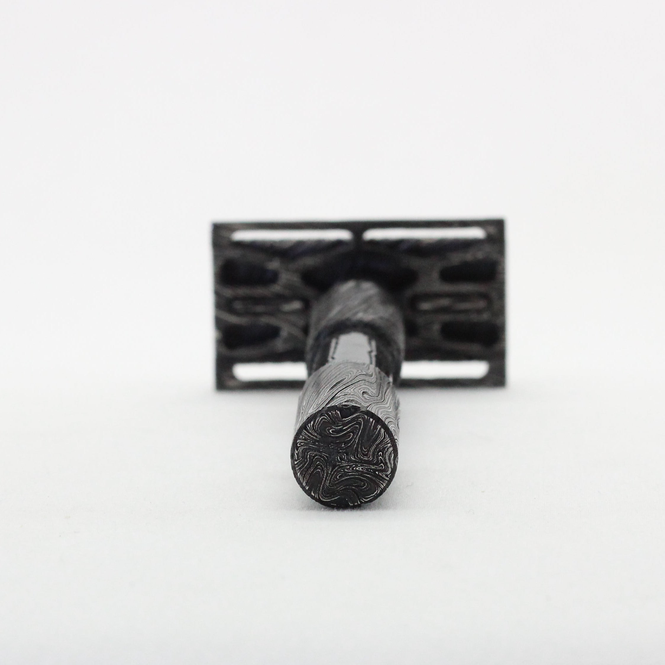 Luxury mens shaver - DLC stainless damascus