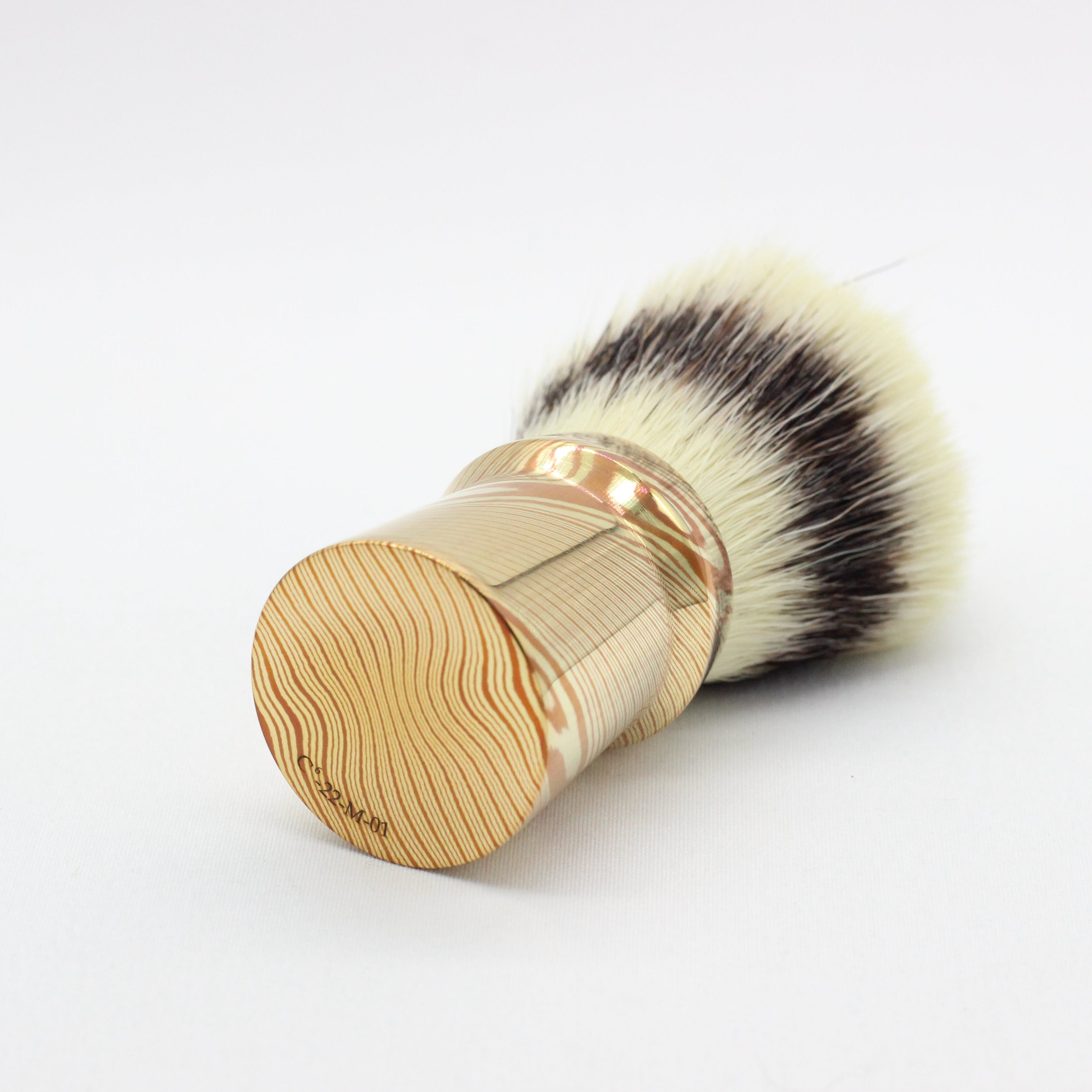 Mokume luxury shaving brush - Bottom view