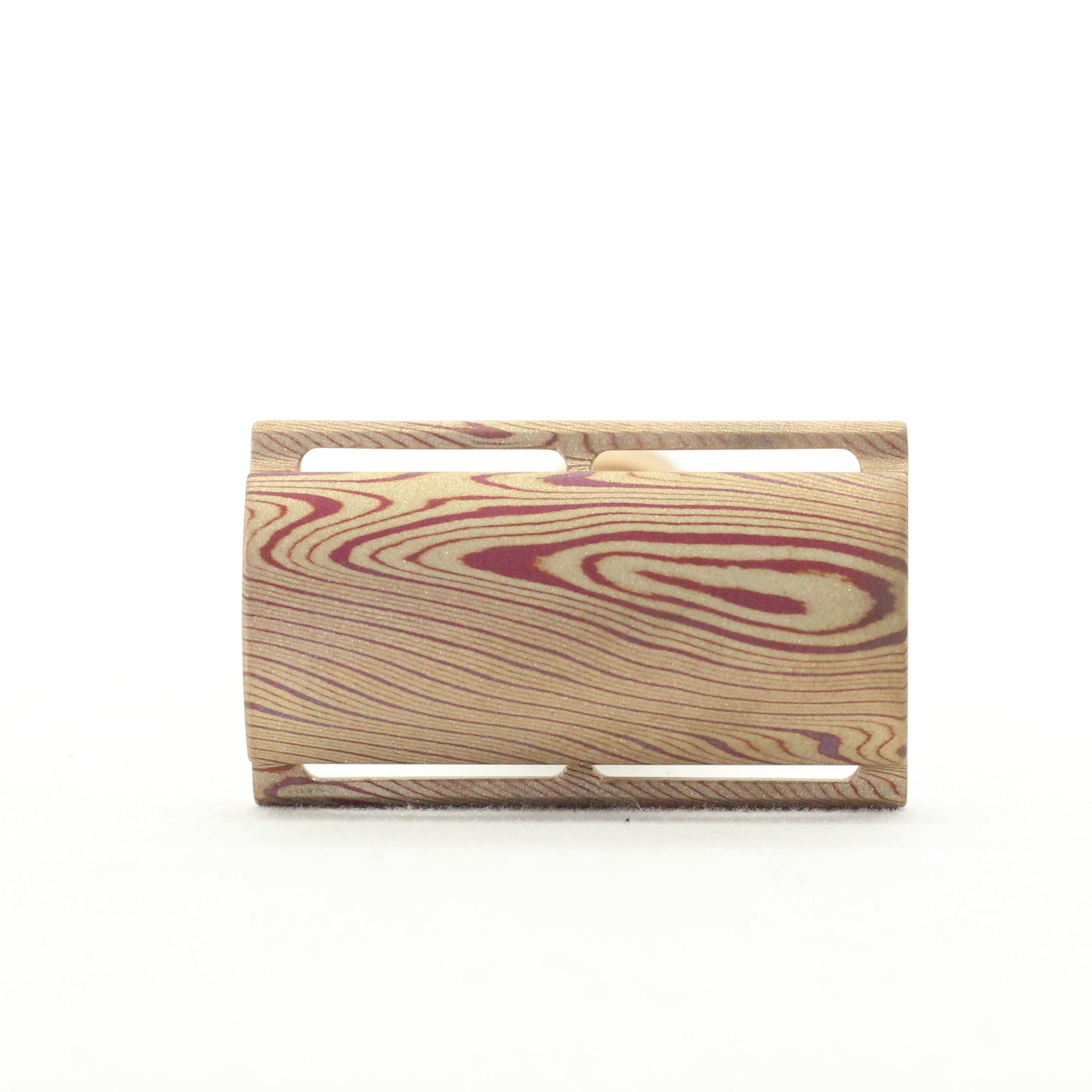 Mokume safety razor - Limited edition - cap front view