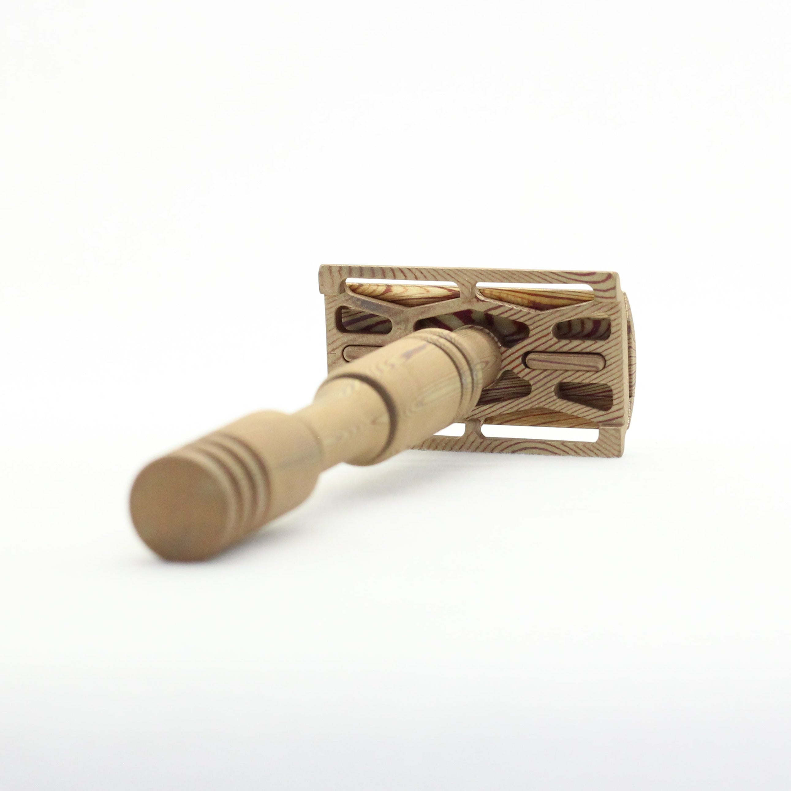 Mokume safety razor - Limited edition - side view