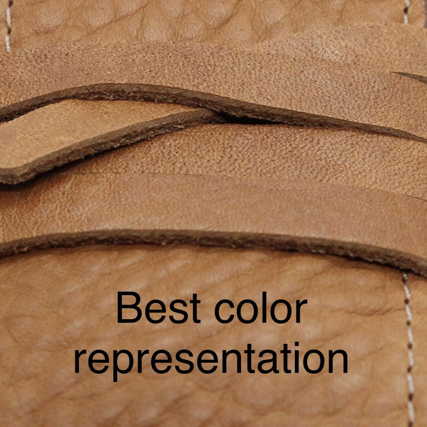 Brown leather - Safety razor leather case for Cx razor - Close up view