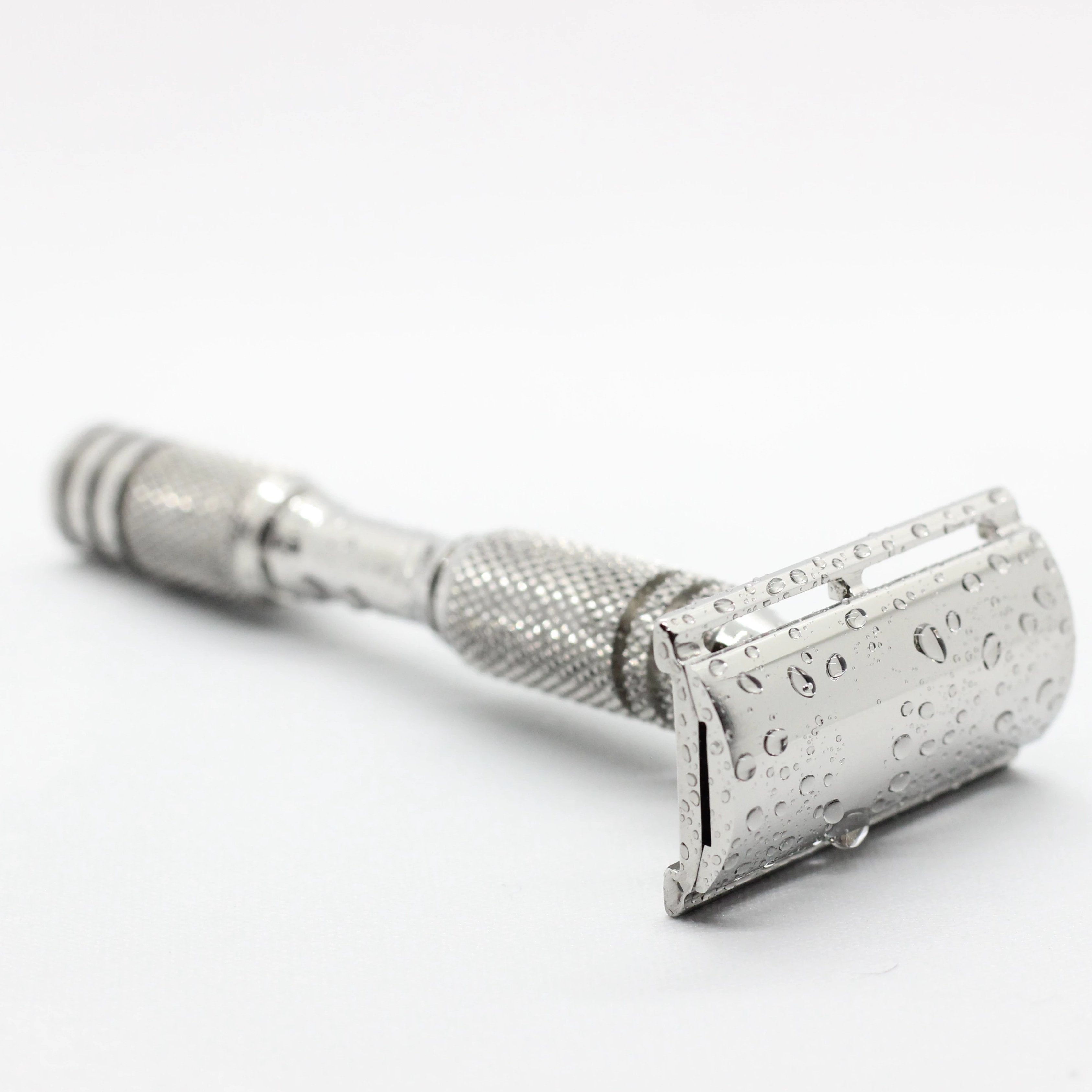 Wet shaving Cx razor - Polished stainless steel 316l marine grade single edge razor / double edge safety razor shaving - web plate / wet shaving