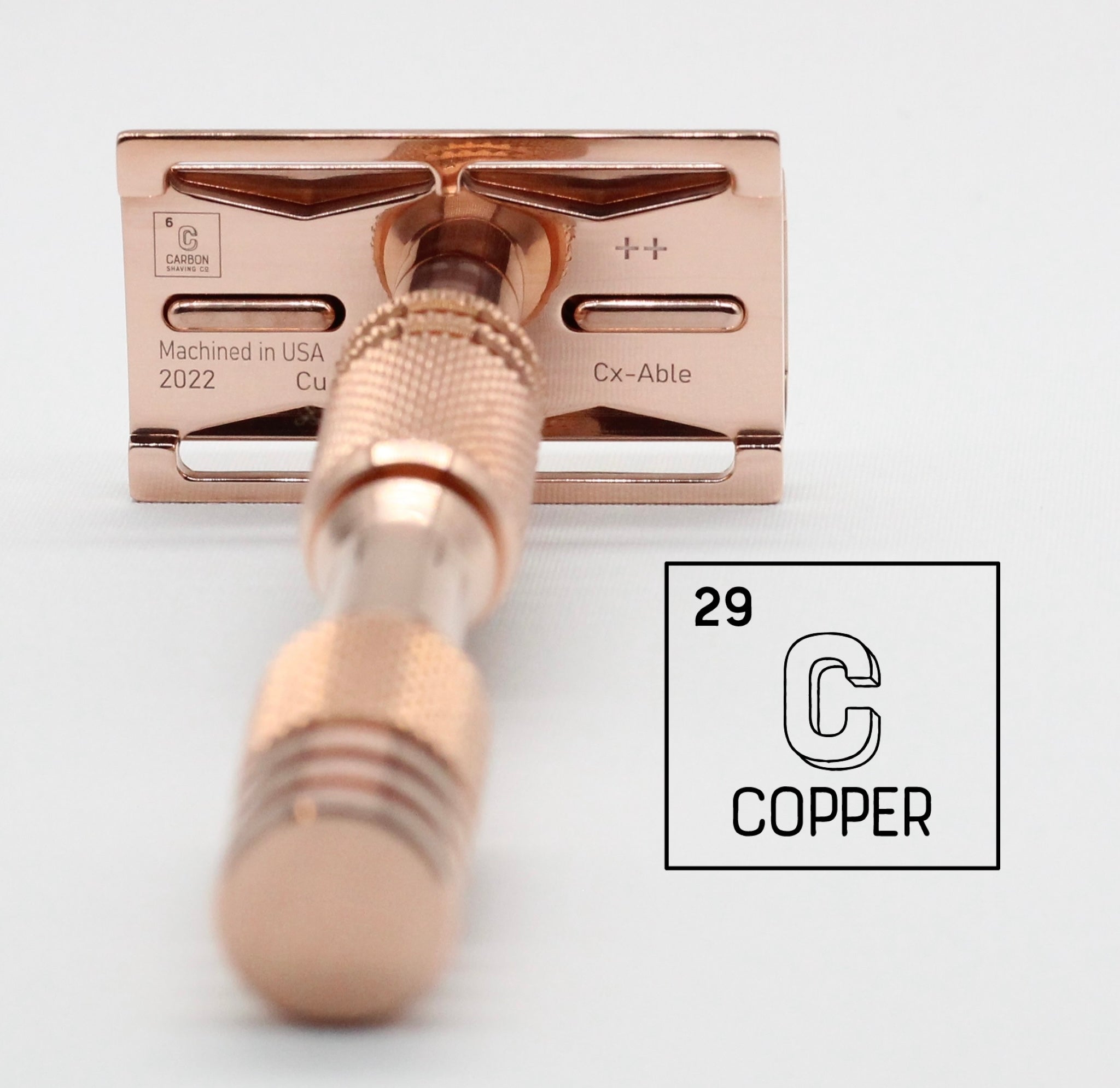 Copper safety razor - Copper patina on DE razor will develop
