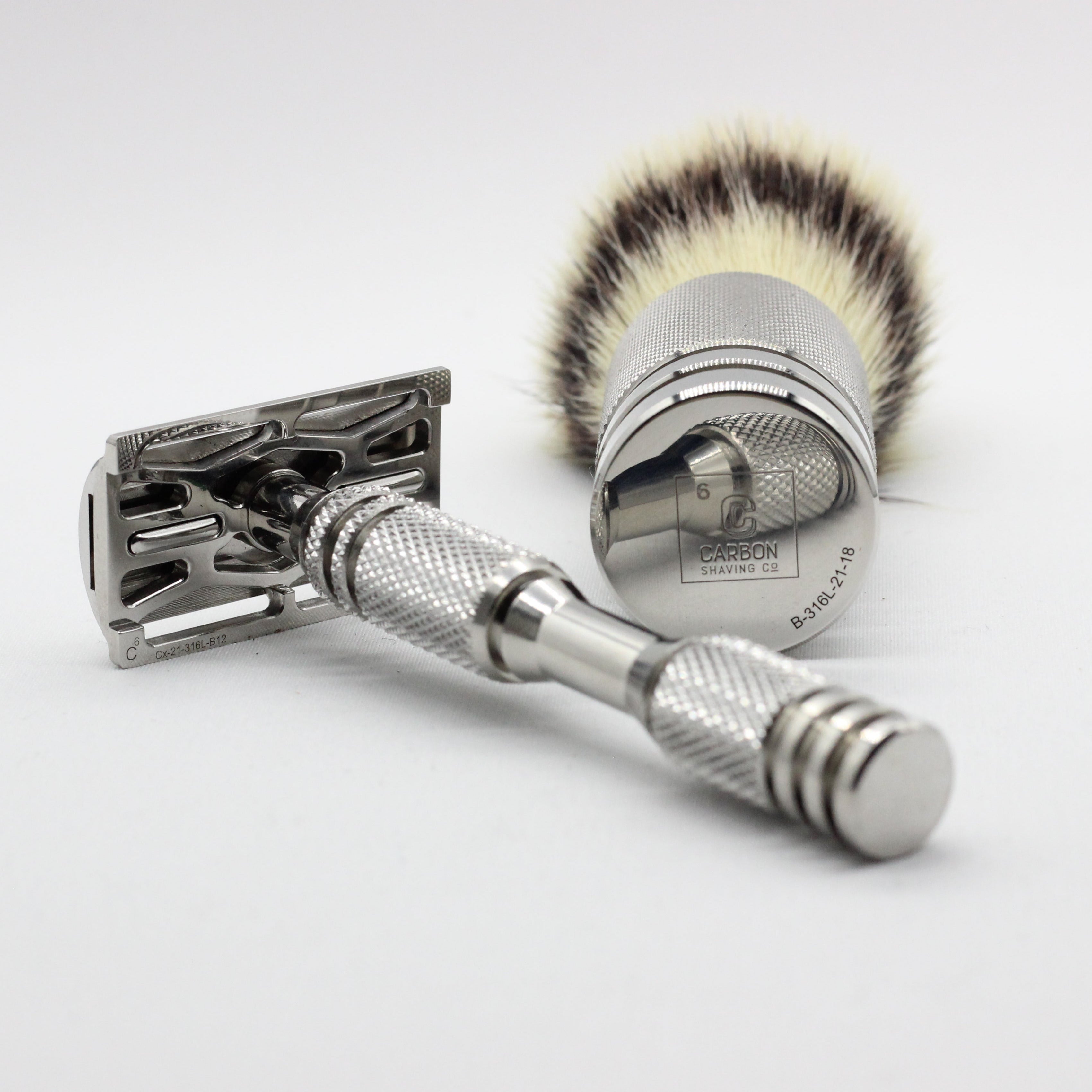 High polish mirror finish on stainless steel safety razor - DE razor - shaver - mens shave