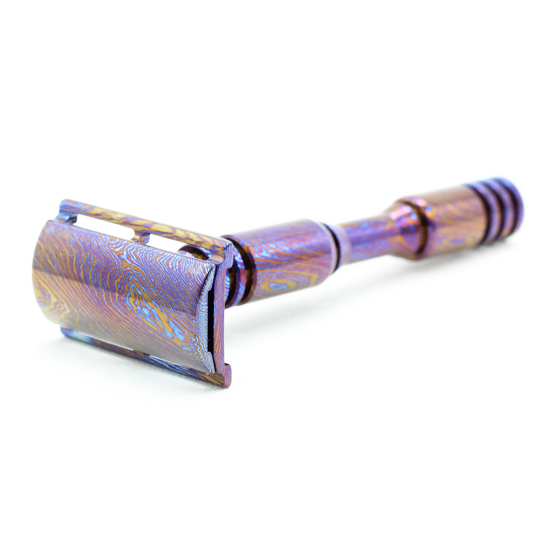 Titanium Damascus Safety Razors – "Damtanium"