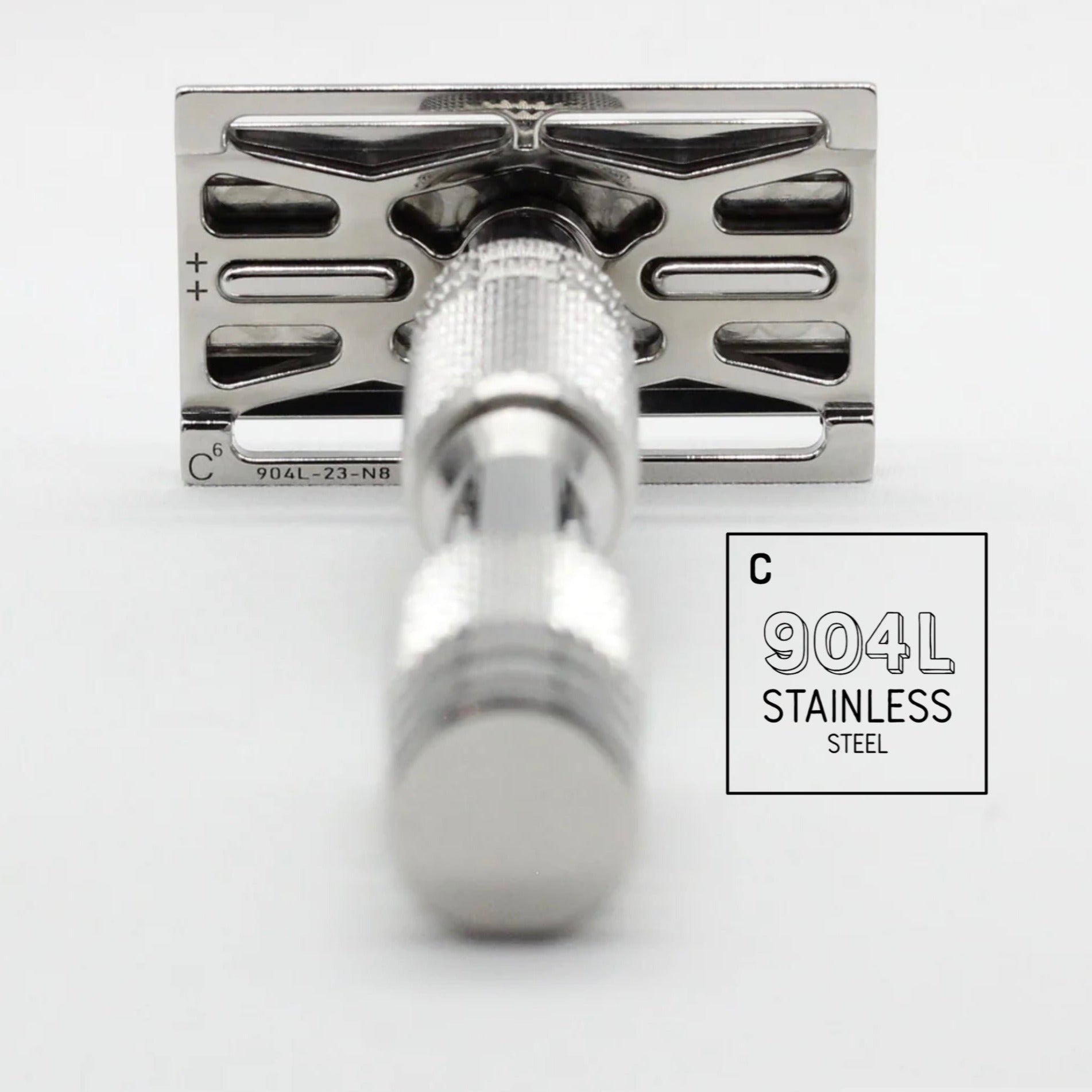 Luxury 904L stainless steel safety razor - Rolex material