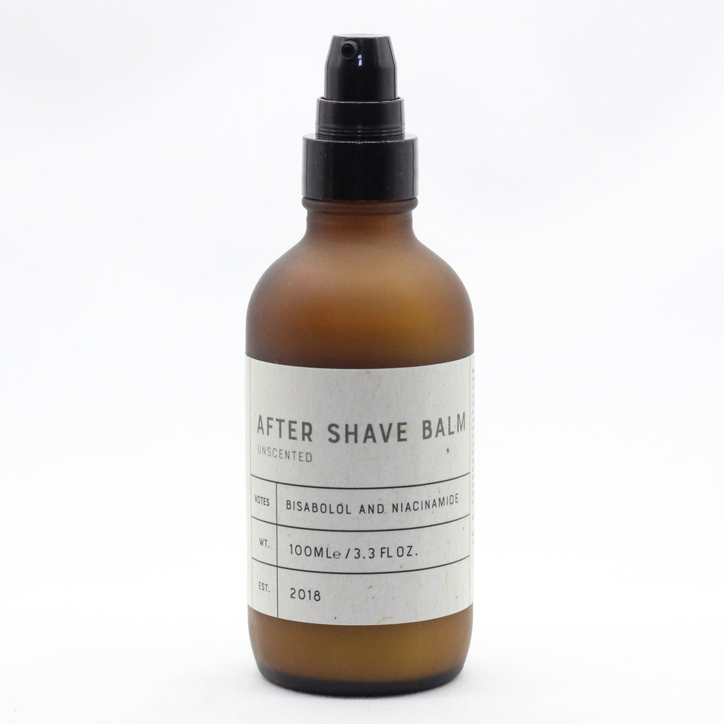 Natural after shave balm for soothing skin and reducing razor burn