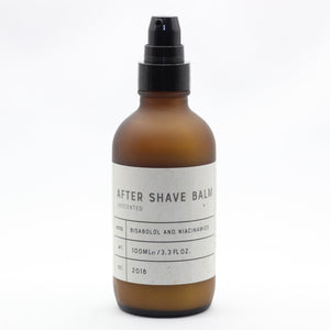 Natural after shave balm for soothing skin and reducing razor burn
