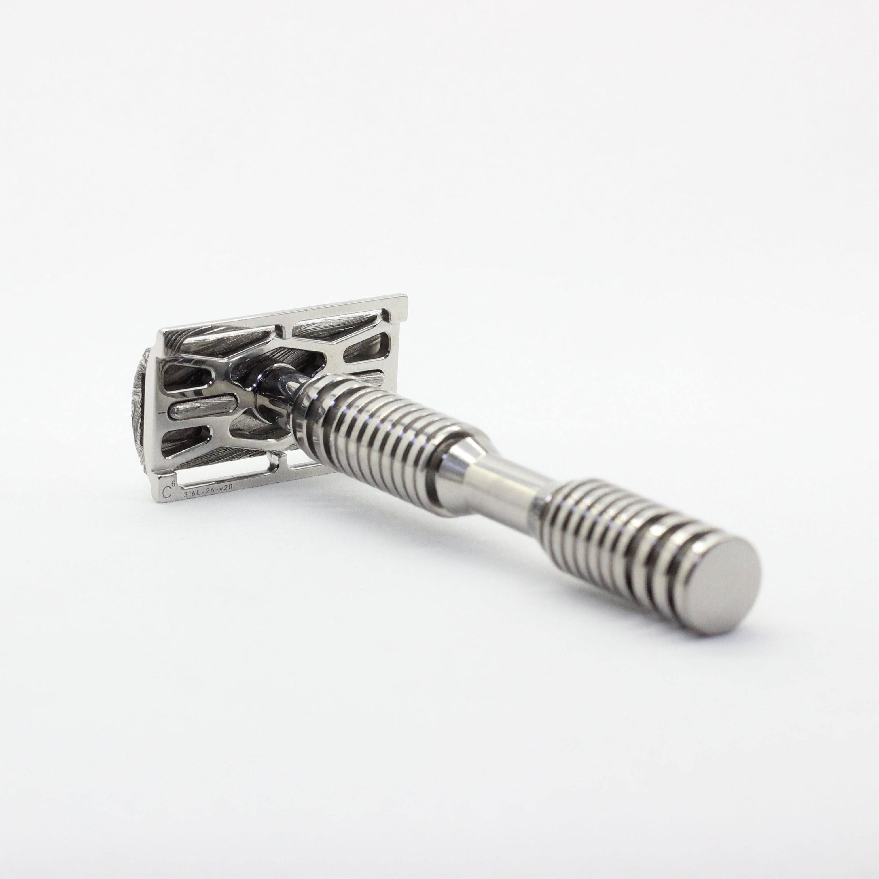 Custom limited edition safety razor - Mens shaving reduce razor burn - side view