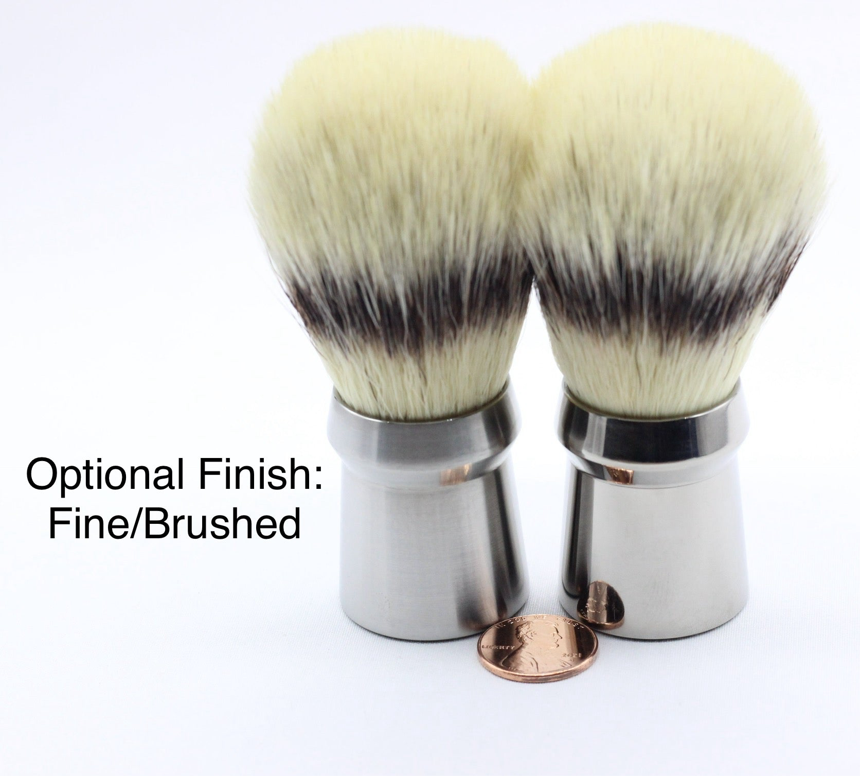 Titanium Shaving Brush - Hand Tied knot