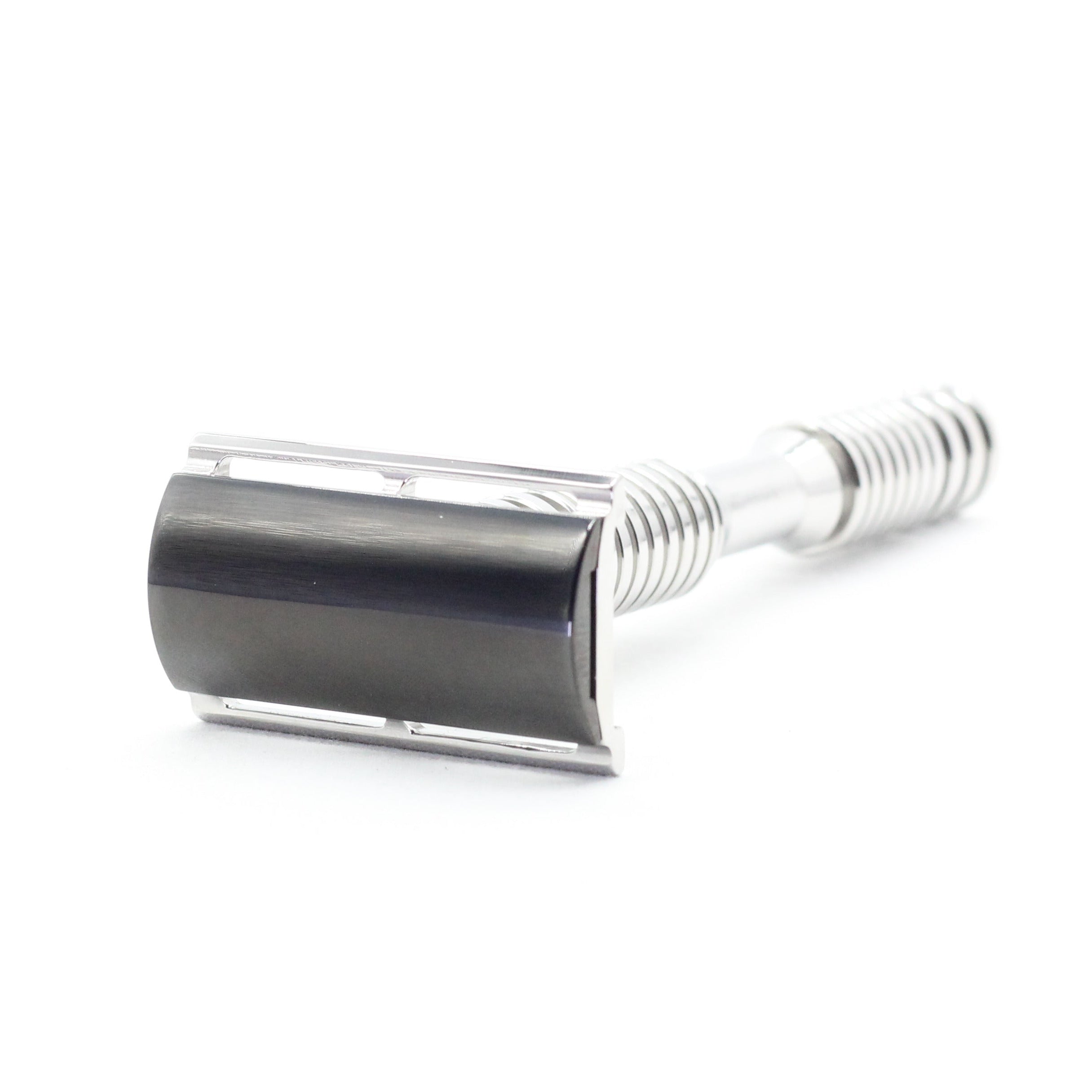 High Gloss Black Safety Razor - DLC Cap