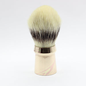 Mokume Shaving Brush - Hand Tied knot