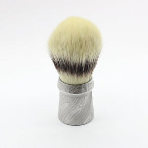 Reserved/Custom: Damascus Shaving Brush - Hand Tied knot. 5