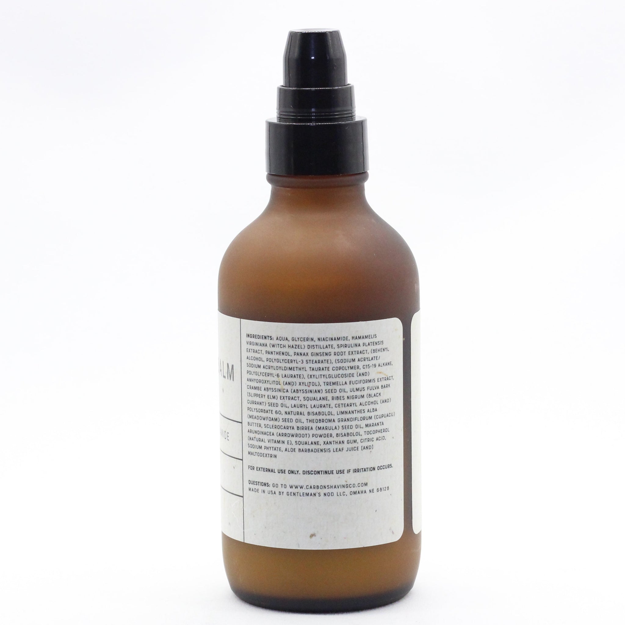 Carbon shaving co after shave balm ingredients