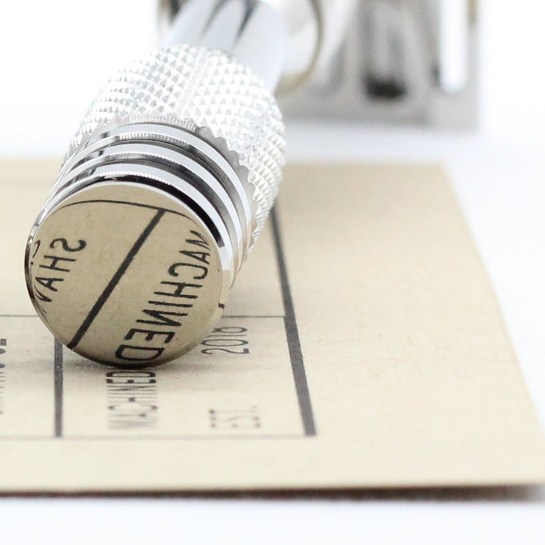 Luxury high polish safety razor for wetshaving