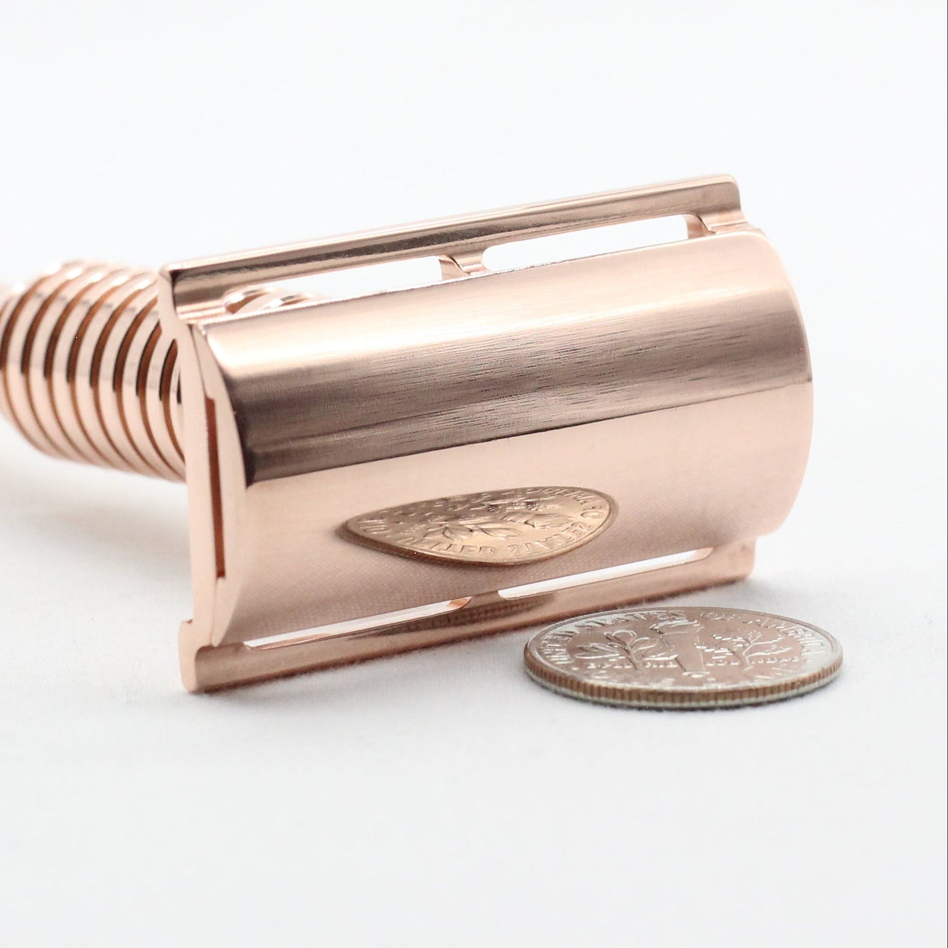 Mirror polish copper razor for shaving 