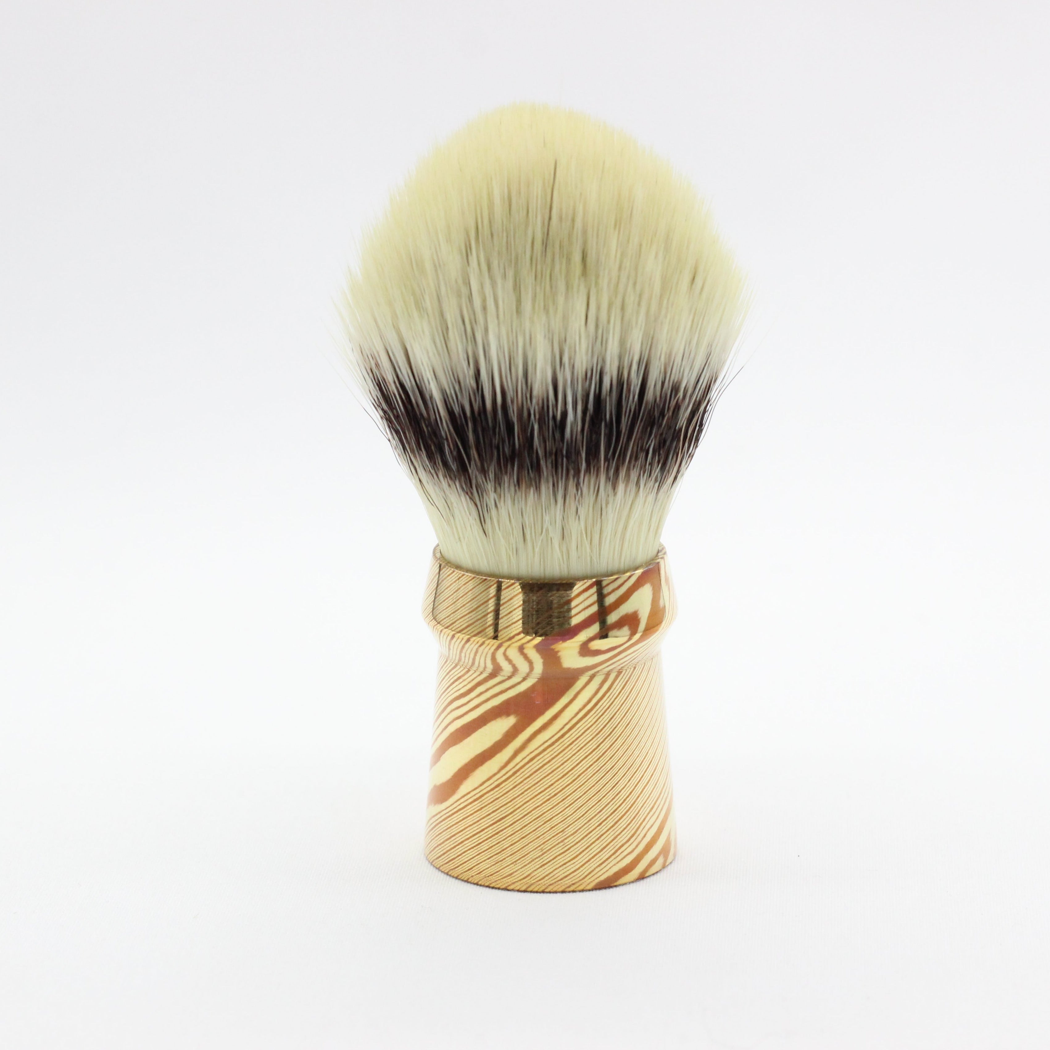 Mokume luxury shaving brush - Hand tied know
