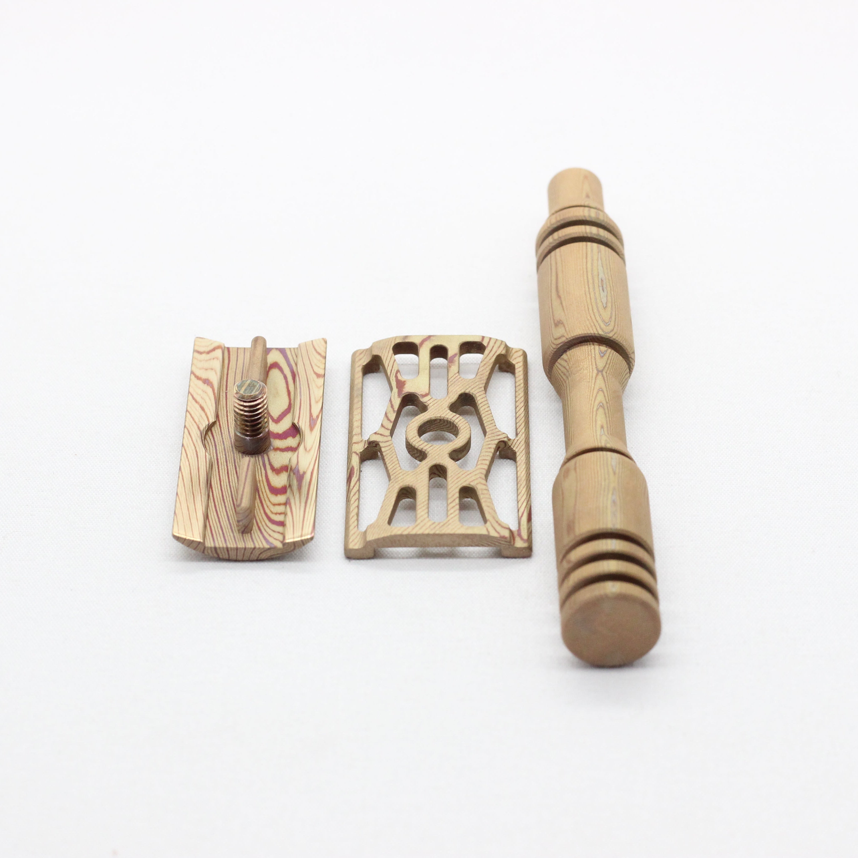 Mokume safety razor - Limited edition- underside