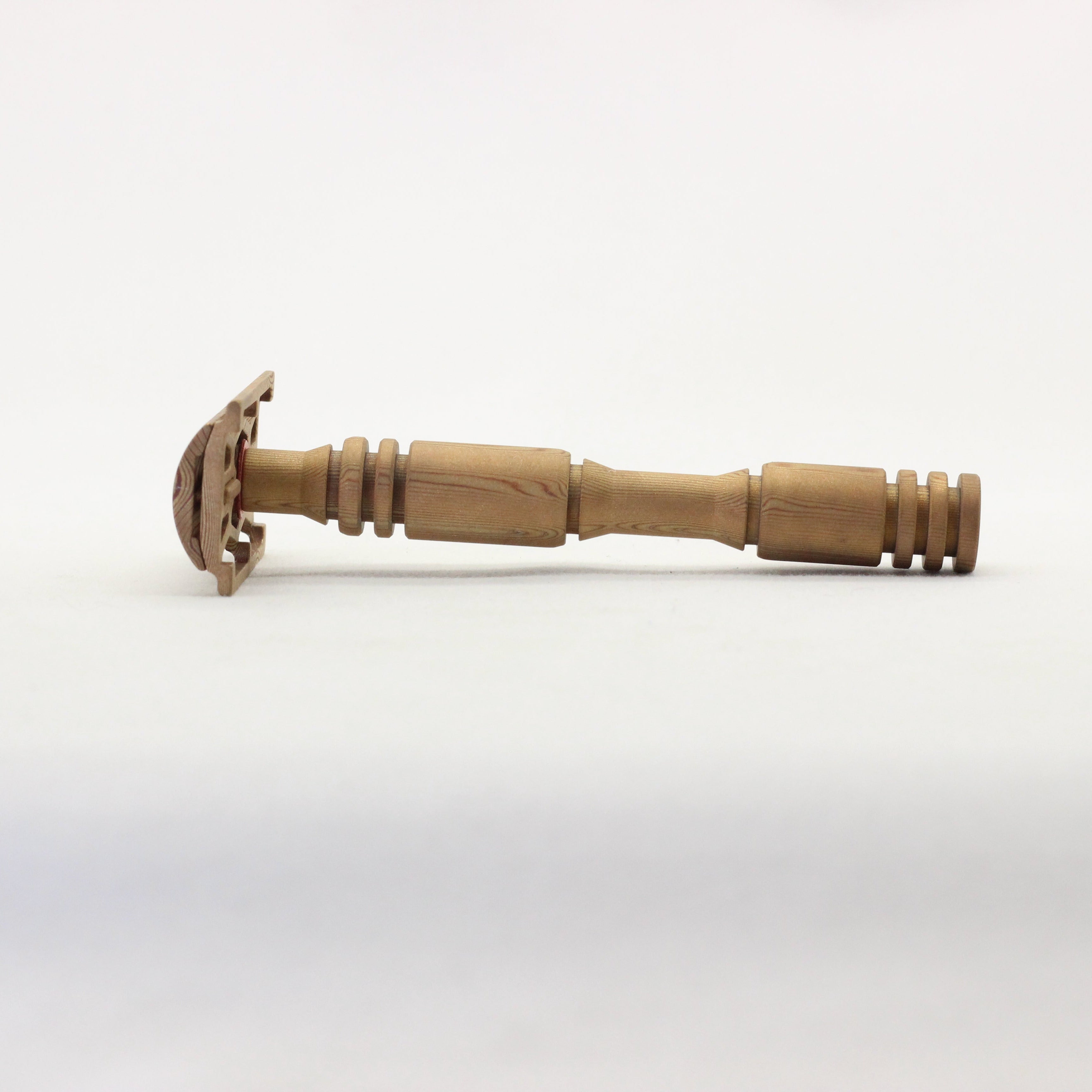 Mokume safety razor - Limited edition - side view 2