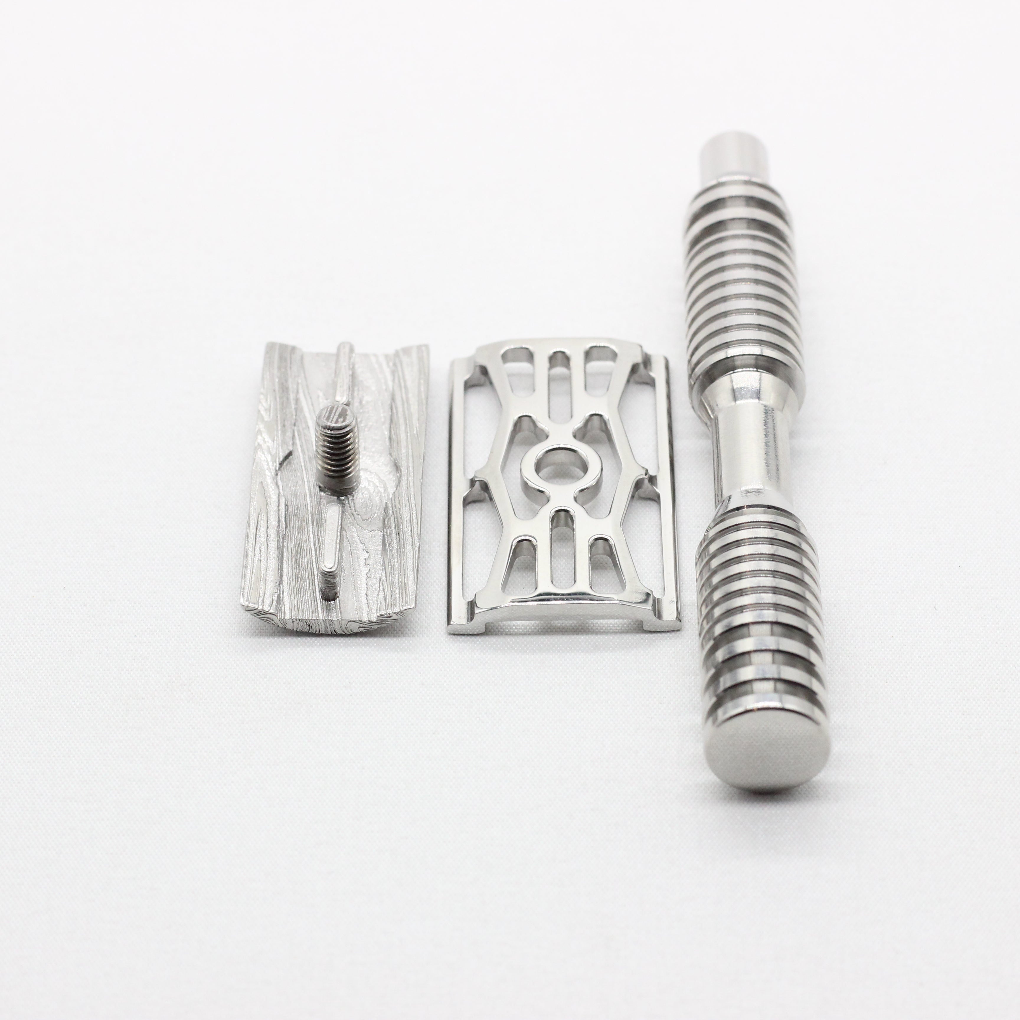 Templar safety razor - Damascus steel