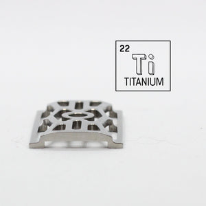 Carbon Shaving Co Deals - Titanium base plate - machined Titanium safety razor base plate