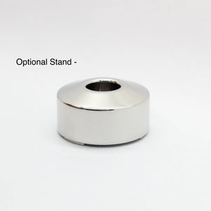 Stainless steel 316L shaving stand for Stainless steel safety razor or shaver for traditional wetshaving. Irritation free, reduce razor burn and ingrown hairs caused by shaving - Carbon Fiber handle light weight