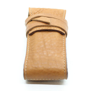 Safety razor leather case for Cx razor - Top view