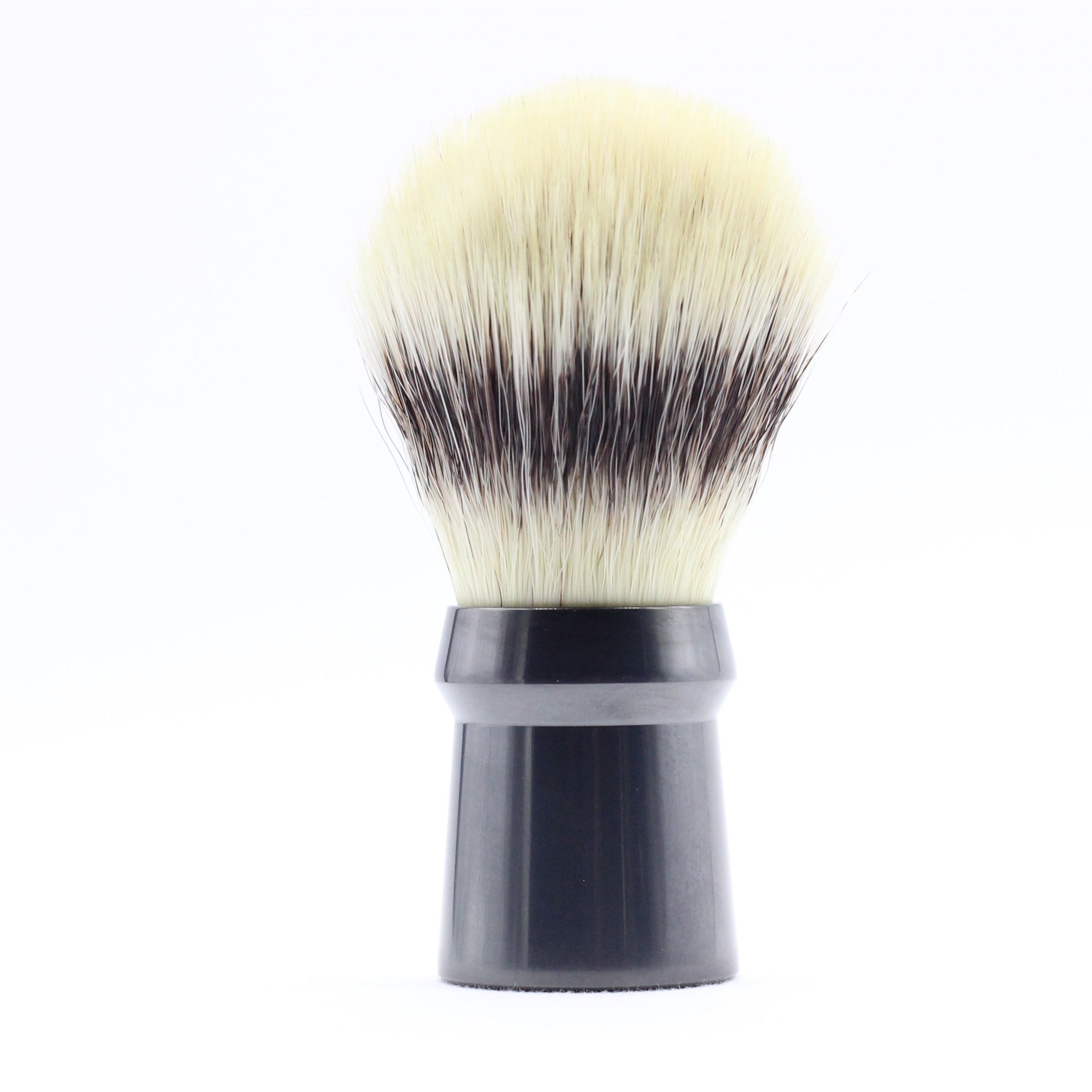 Reserved: Titanium/DLC Shaving Brush - Hand Tied knot