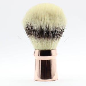 Copper Shaving brush - balanced at finger natural grip point- Shaving brush used to lift hairs and soften skin while shaving. Essential part of a men's grooming and shaving kit. Helps reduce razer burn