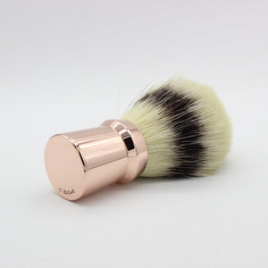 Copper Shaving brush - balanced at finger natural grip point- Shaving brush used to lift hairs and soften skin while shaving. Essential part of a men's grooming and shaving kit