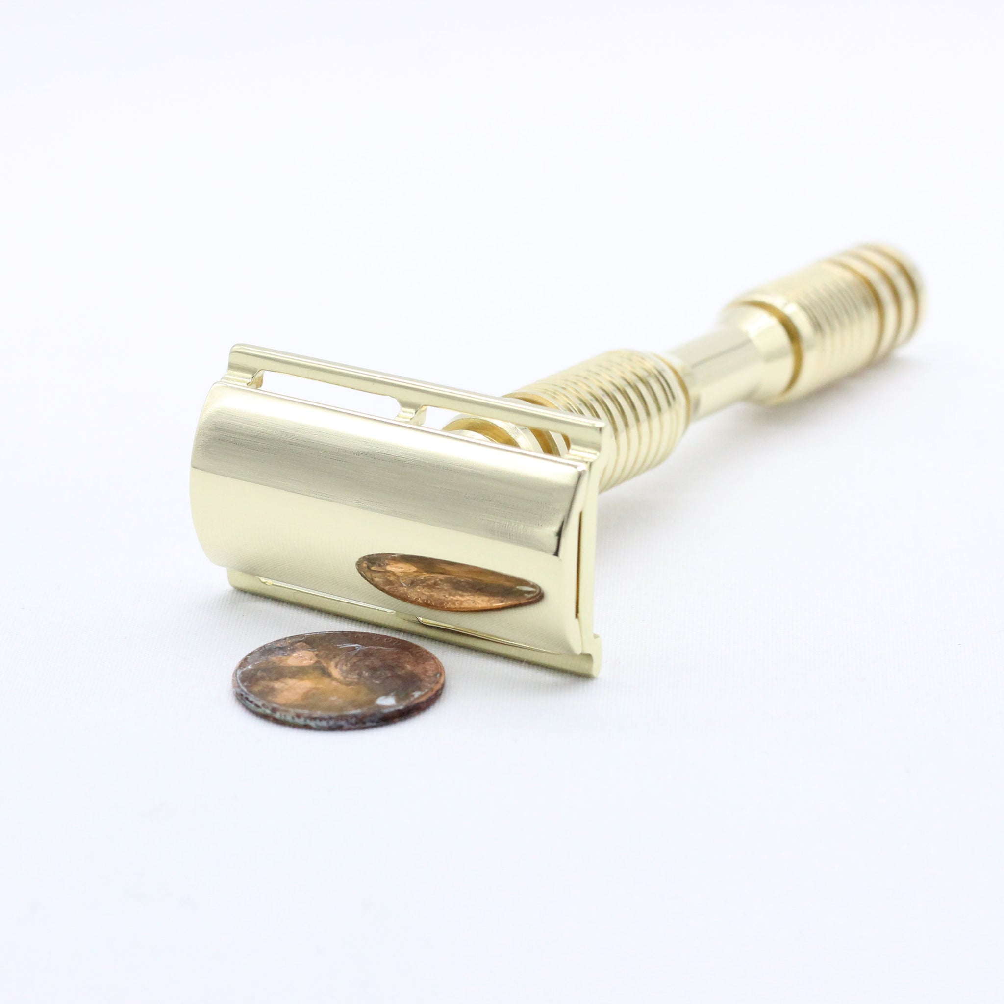 Cx-Brass Safety Razor - Machined - luxury polished - Shaving – Carbon ...